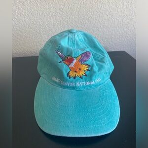 Grand Canyon National Park Light Blue Turquoise Hat Humming Bird Rainbow Eco
